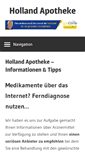 Mobile Screenshot of holland-apotheke.com